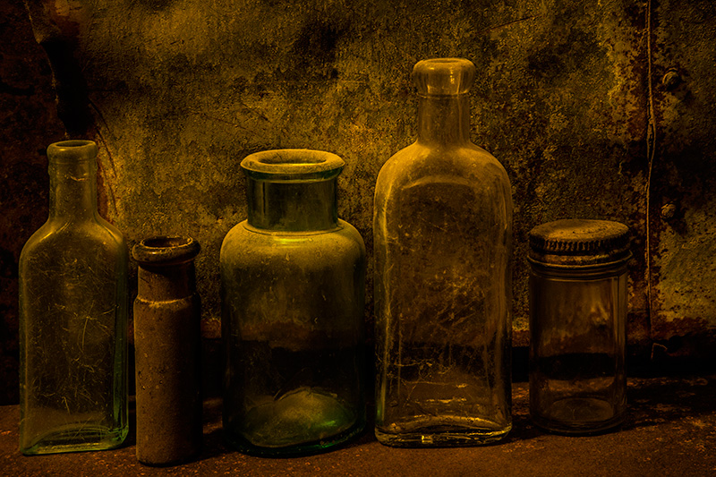 Numbers Series #3: Number 5: Five Bottles