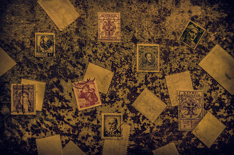 Numbers Series #3: Number 8: Eight Upright Stamps