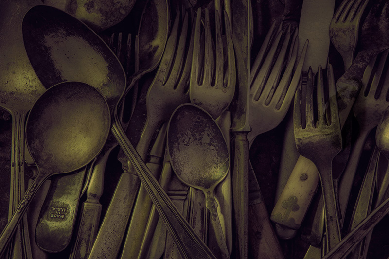 Numbers Series #3: Number 13: Lots of Silverware
