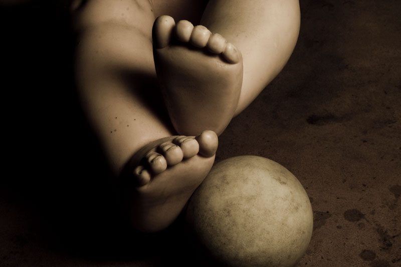 Doll With Ball #2 (Rhyming Series)