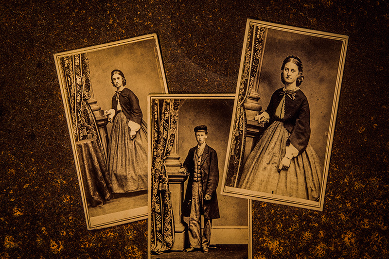 Between Two Sisters (Julia & O.P. Carpenter Sandwiching Abner Crossman)